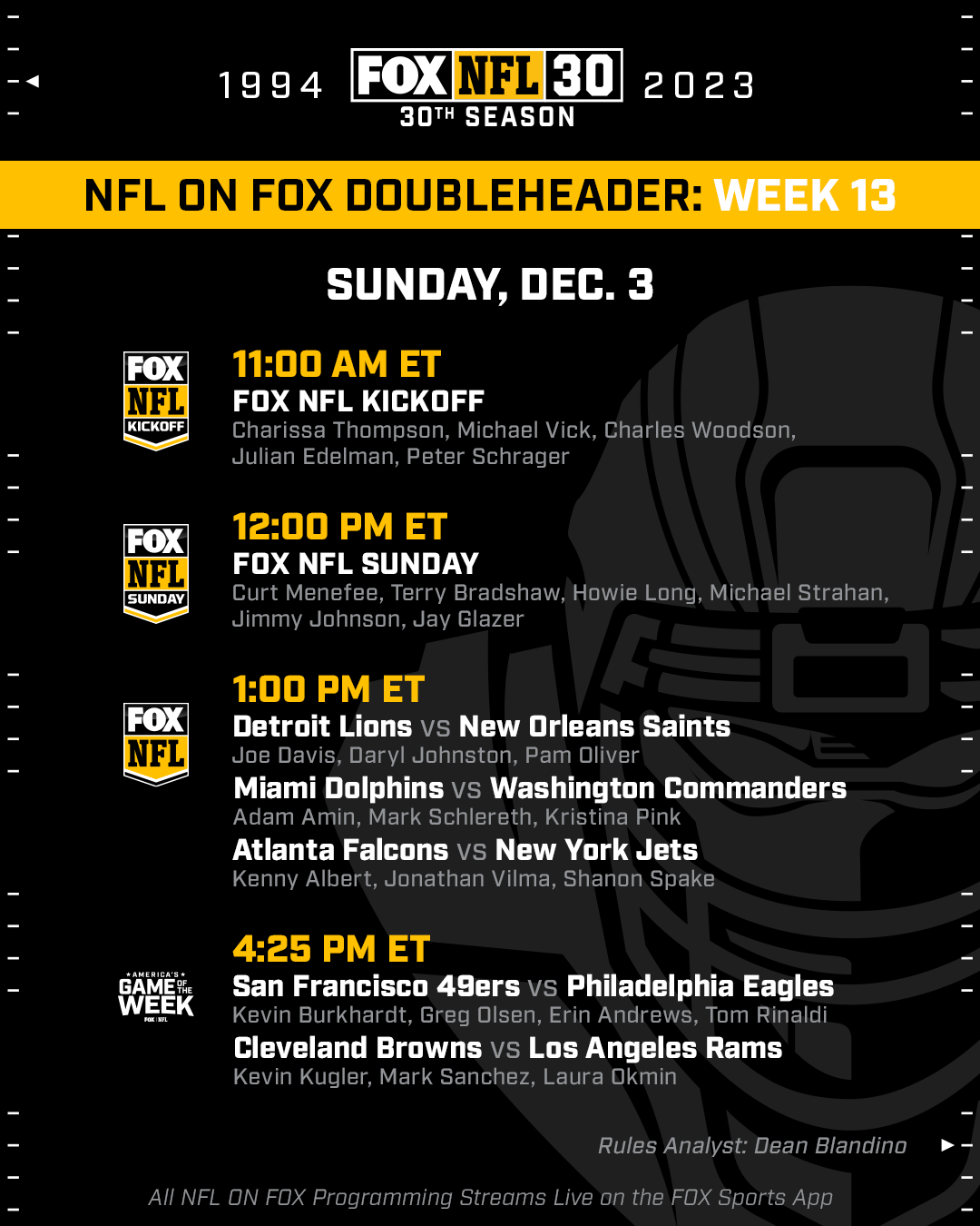 Nfl Top Week 13