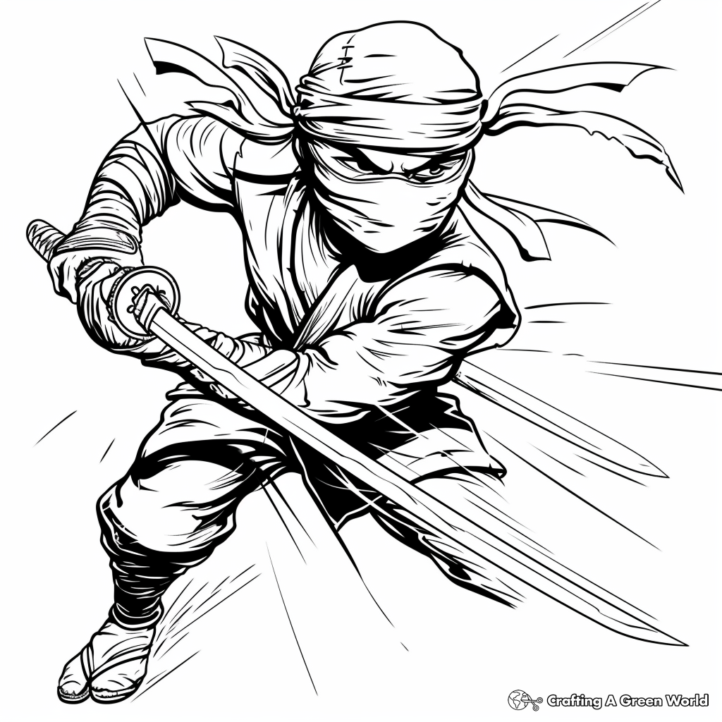 Ninja Coloring Pages Free Printable 
