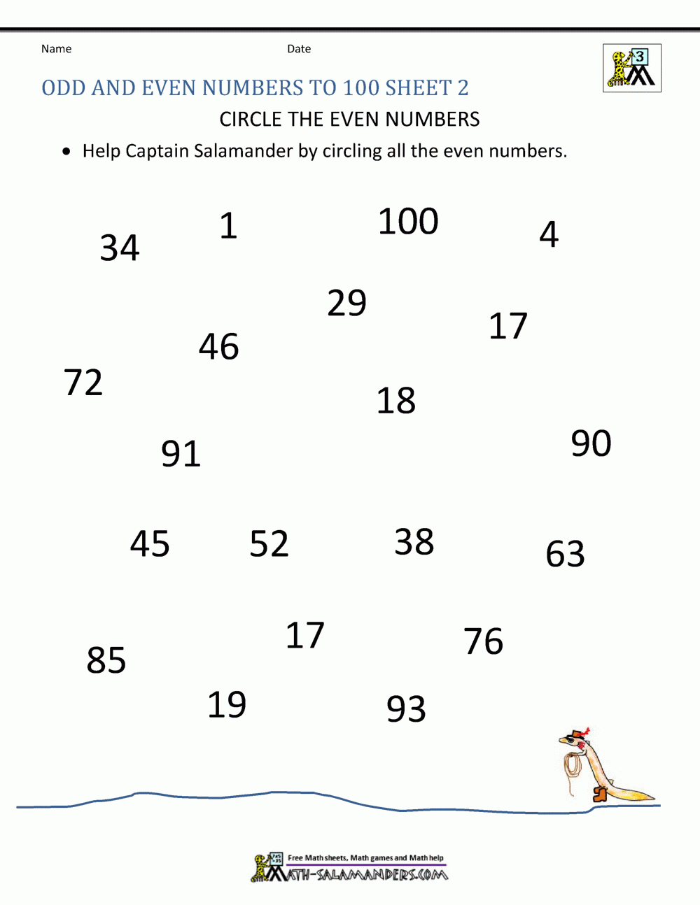 Odd And Even Numbers Worksheet Odd And Even Numbers Worksheet