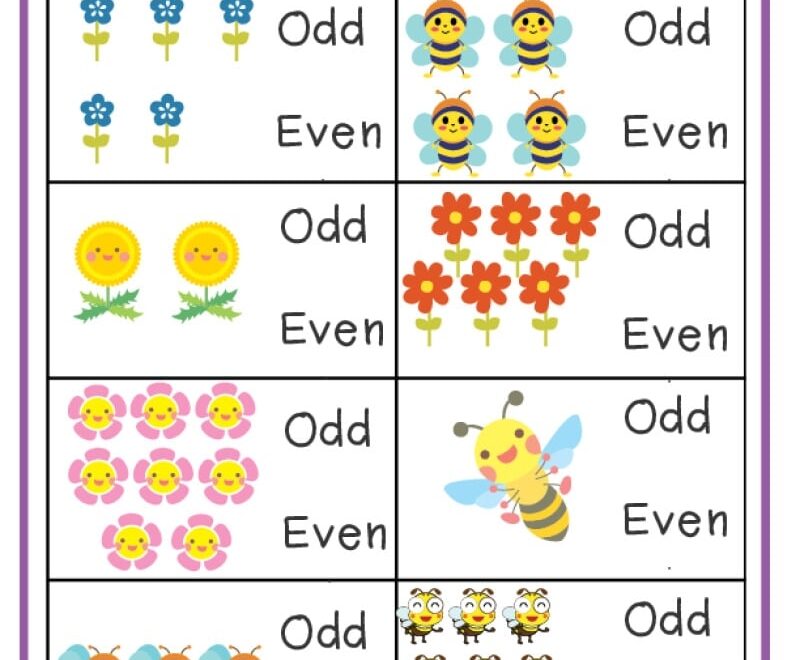 Odd And Even Numbers Worksheets