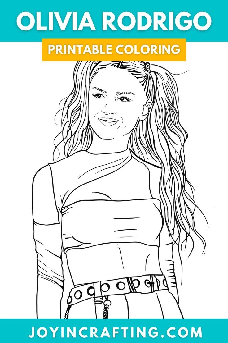 oliva rodrigo coloring pages printble