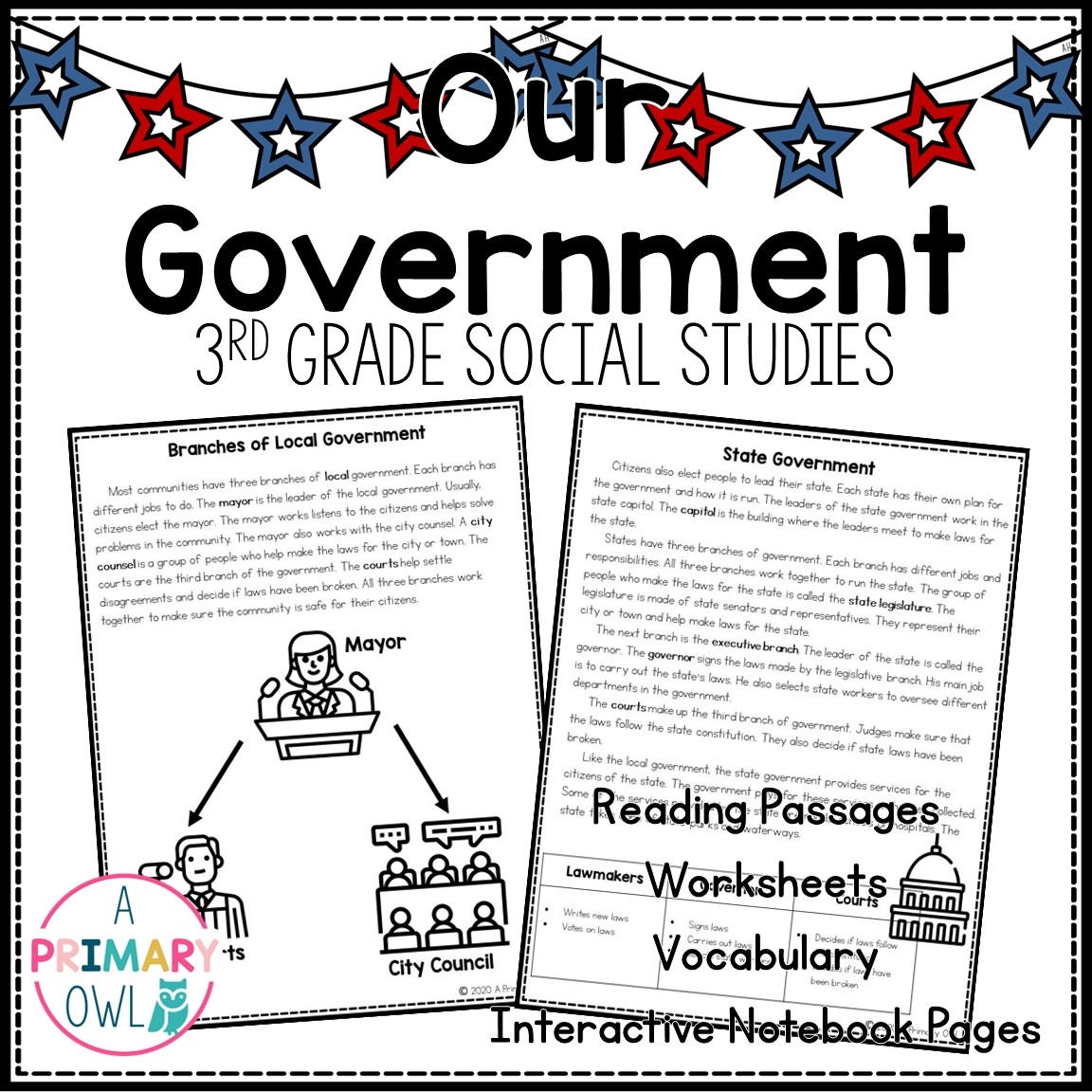 Our Government 3rd Grade Social Studies Unit Includes Digital Notebook Made By Teachers Our Government 3rd Grade Social Studies Unit Includes Digital Notebook Made By Teachers