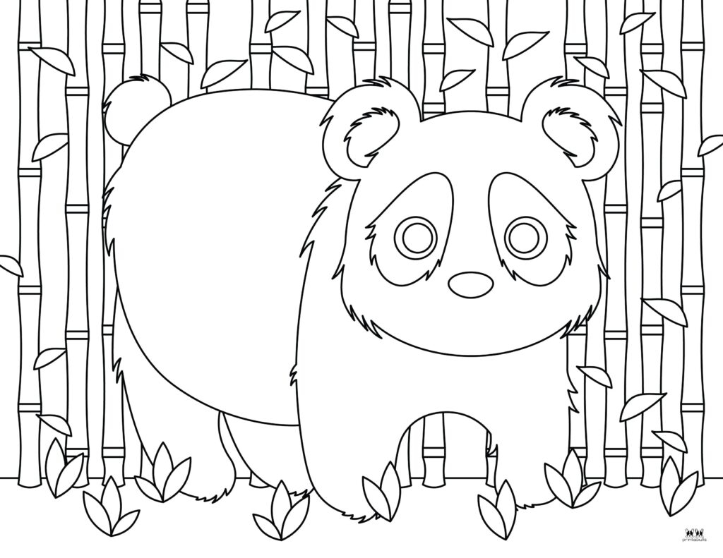 coloring page of a panda bear coloring page of a panda bear