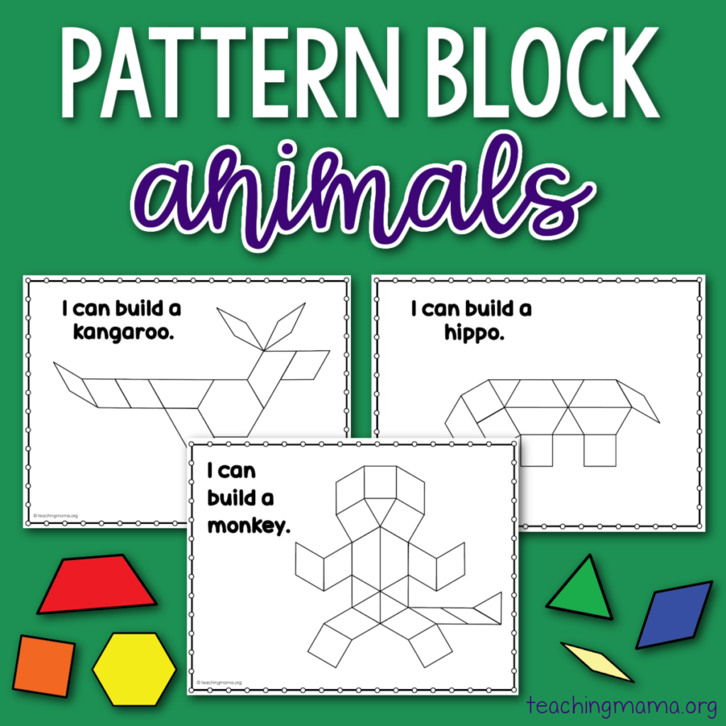 Pattern Block Animal Printables Teaching Mama Pattern Block Animal Printables Teaching Mama