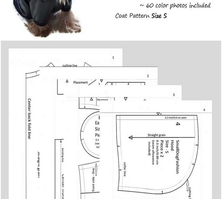 PDF Dog Clothes Patterns Coat Pattern For Dog DIY Dog Clothes Coat DIY For Dog Small Dog Clothes Pattern For Small Dog Waterproof Coat Etsy