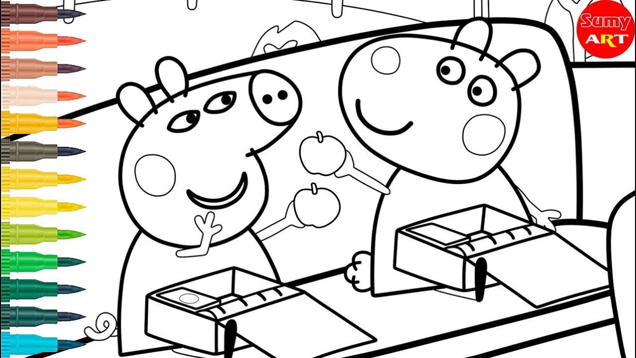 peppa pig coloring page