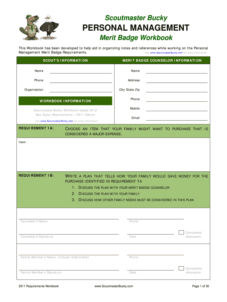 Personal Management Merit Badge Worksheet Fill Online Printable Worksheets Library Personal Management Merit Badge Worksheet Fill Online Printable Worksheets Library