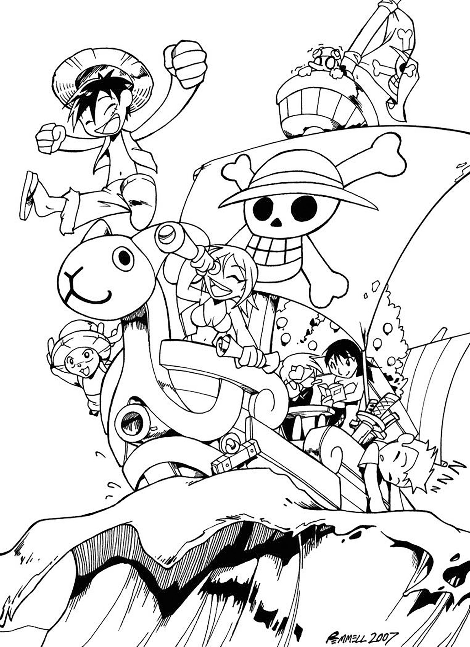 one piece coloring pages one piece coloring pages