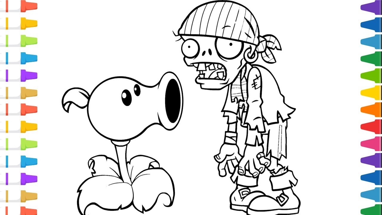 plants vs zombies coloring pages