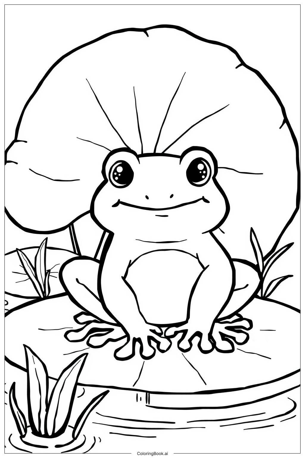 Poison Dart Frog In A Rainforest Coloring Page Free PDF PNG Printable 