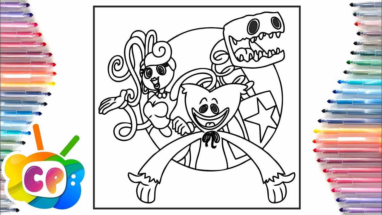 Poppy Playtime Project Coloring Page Huggy Wuggy Coloring Pages Elektronomia Summersong NCS YouTube