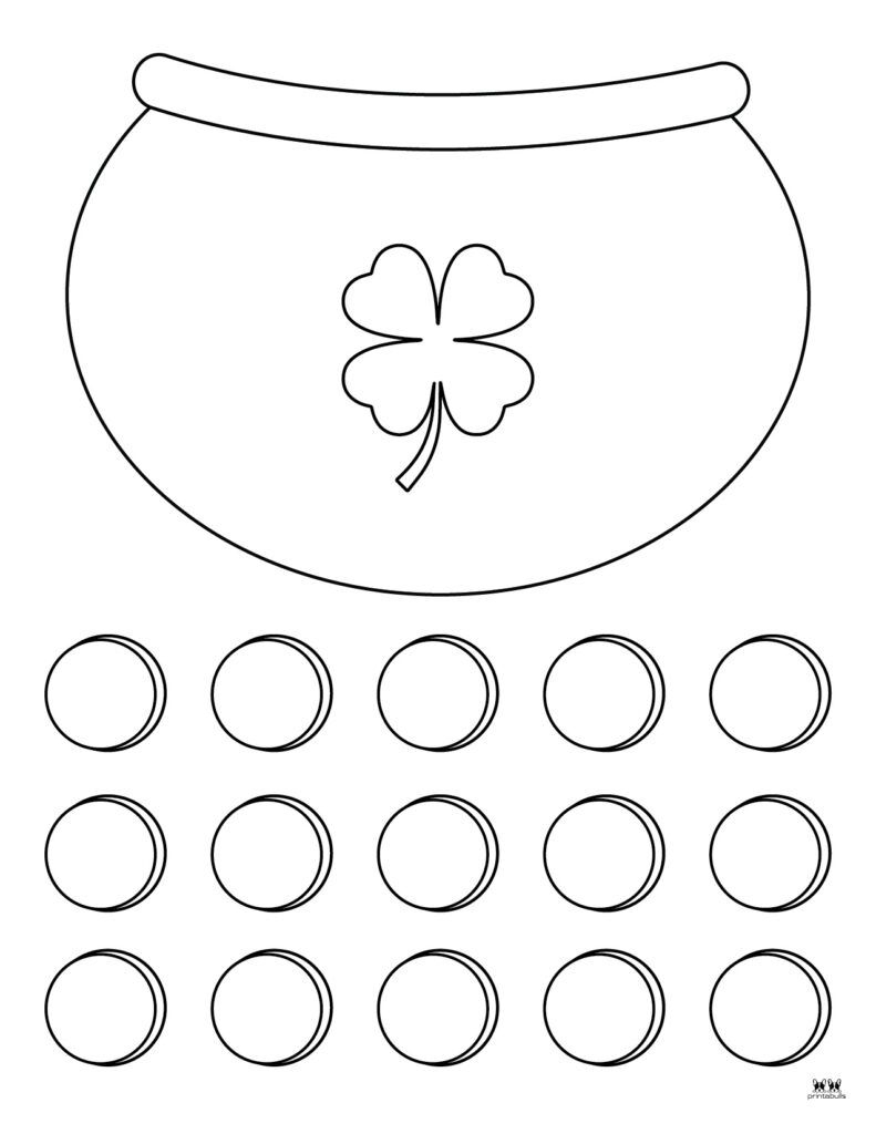Pot Of Gold Templates Coloring Pages 33 Pages Printabulls