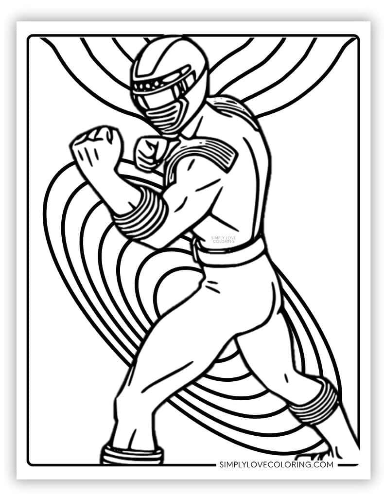 power ranger coloring pages