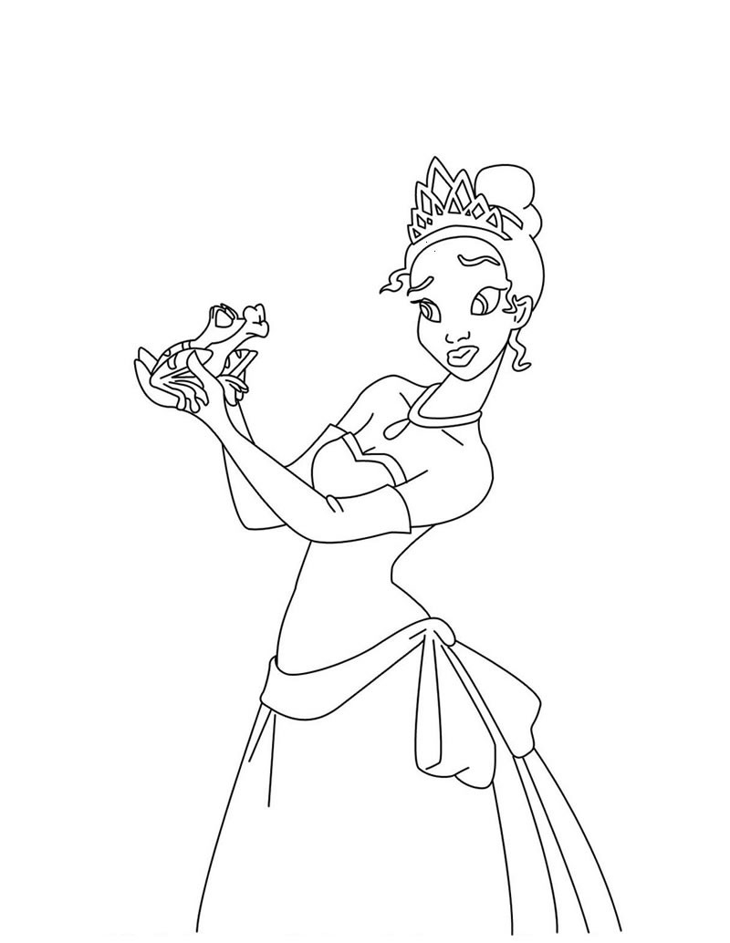 princess and the frog coloring pages princess and the frog coloring pages
