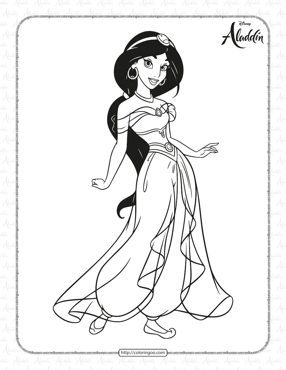 Princess Jasmine Coloring Sheet Download Printable PDF Templateroller Princess Jasmine Coloring Sheet Download Printable PDF Templateroller