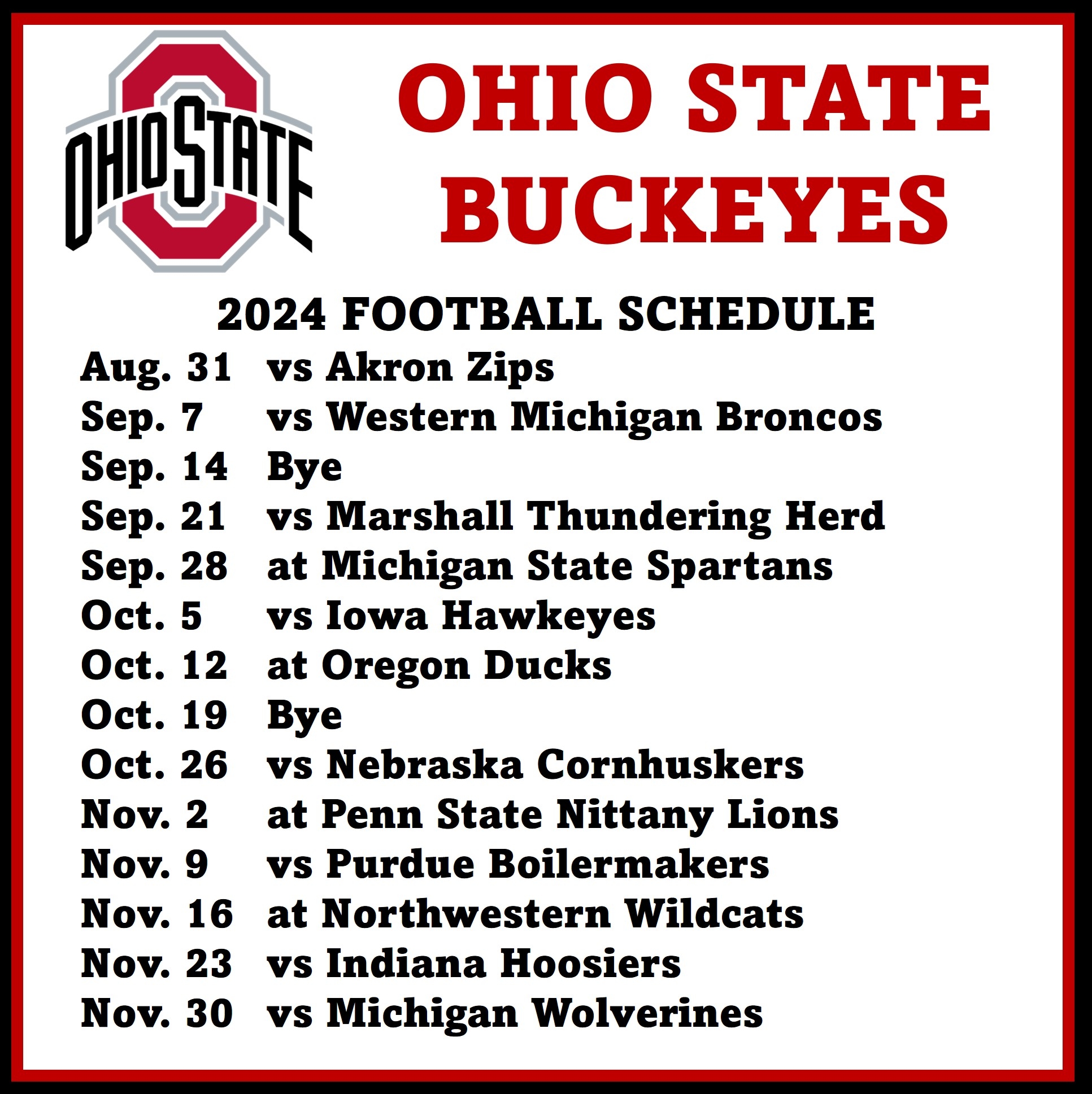 Print Your Own 2018 Ohio State Football Graphical Schedule Land Worksheets Library Print Your Own 2018 Ohio State Football Graphical Schedule Land Worksheets Library