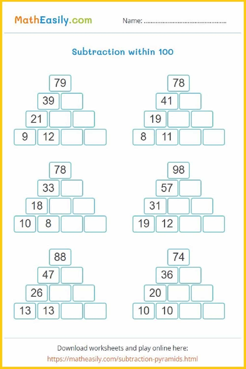 Printable 2nd Grade Math Worksheets PDF Free Download Printable 2nd Grade Math Worksheets PDF Free Download