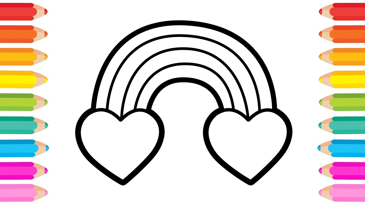 printable rainbow coloring page