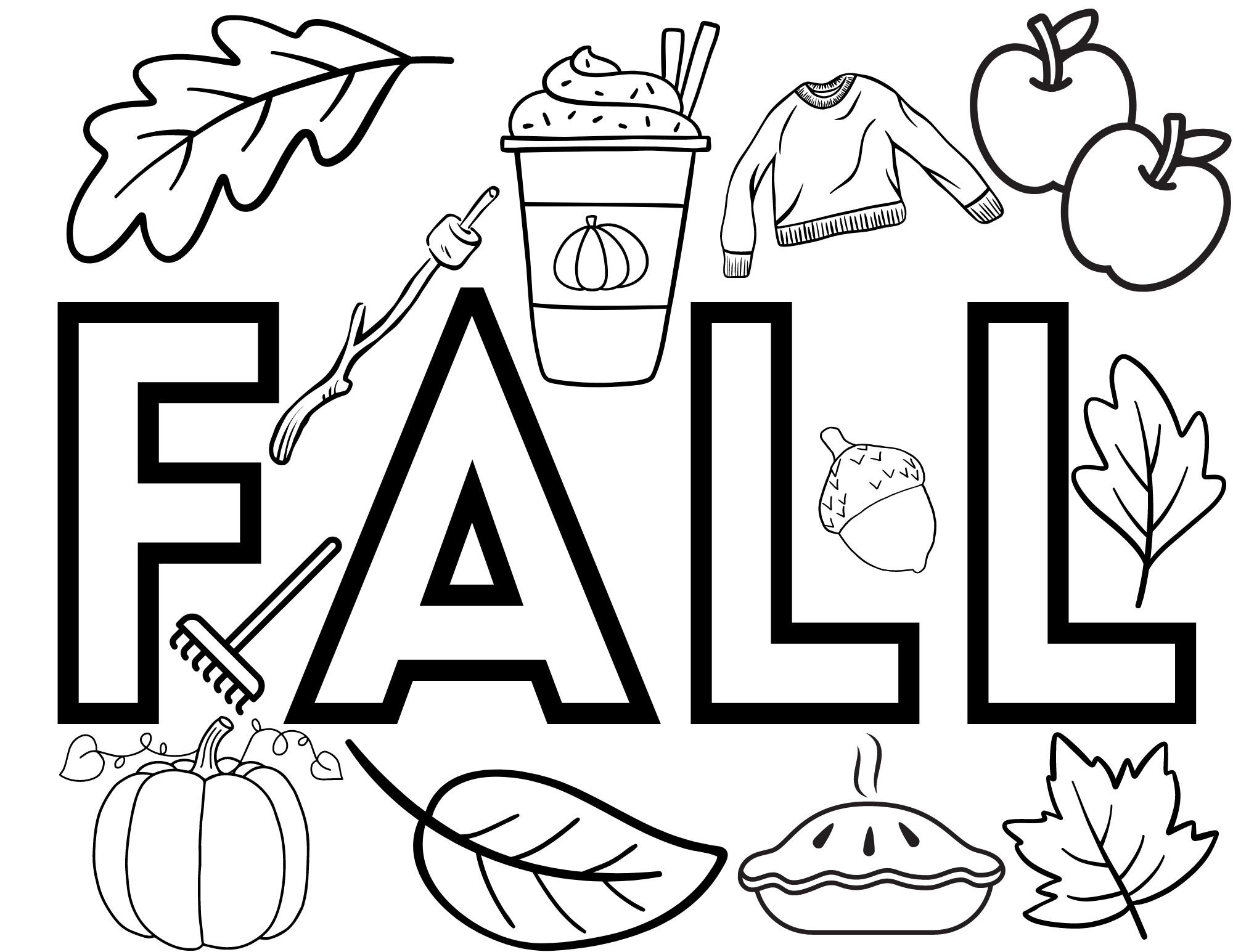 fall coloring printable pages fall coloring printable pages