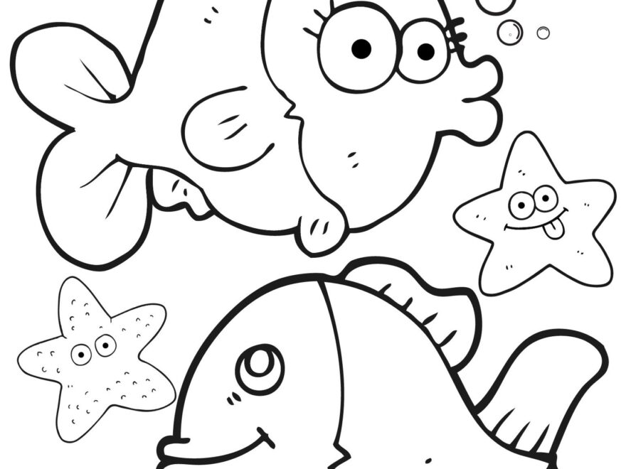 Printable Fish Coloring Pages Crafty Morning