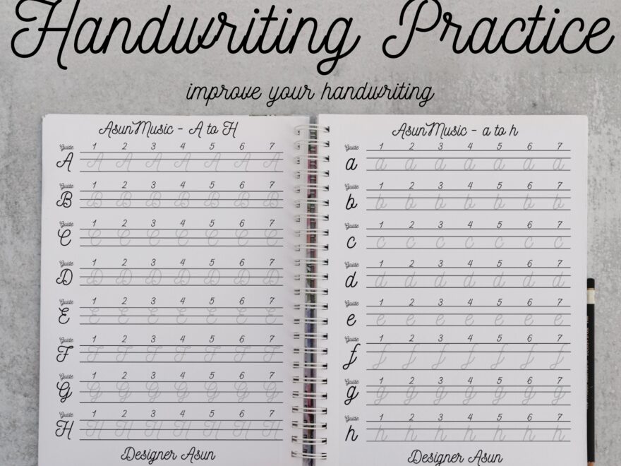 Printable Handwriting Practice Sheets For Adult Cute Handwriting Practice Alphabet Tracing Paper For Adult Traceable Handwriting Guide Etsy