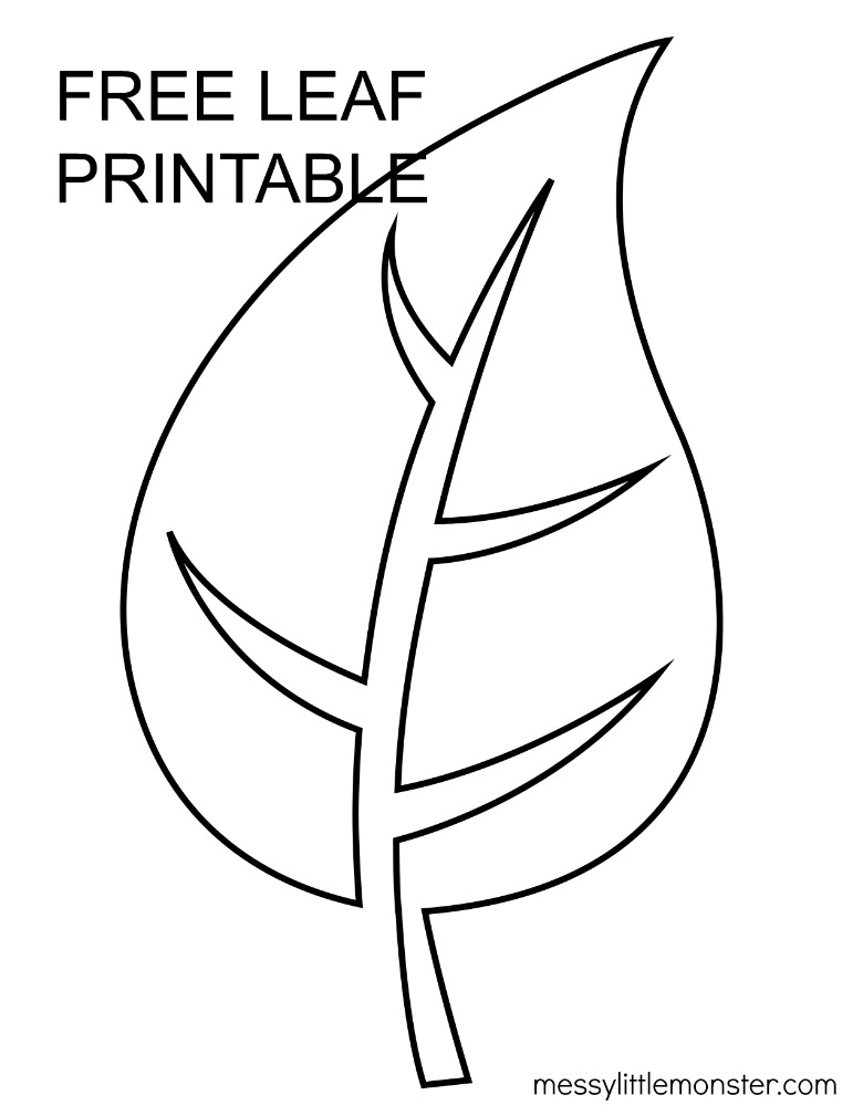 free printable leaf pattern