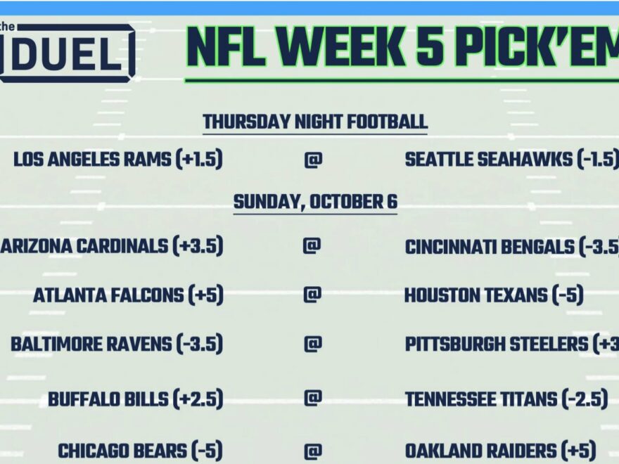 Printable NFL Weekly Pick Em Sheets For Week 5 FanDuel Research