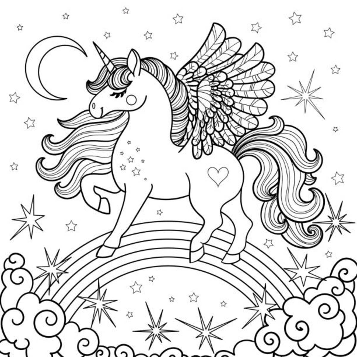 Printable Unicorn Coloring Sheets Cheap