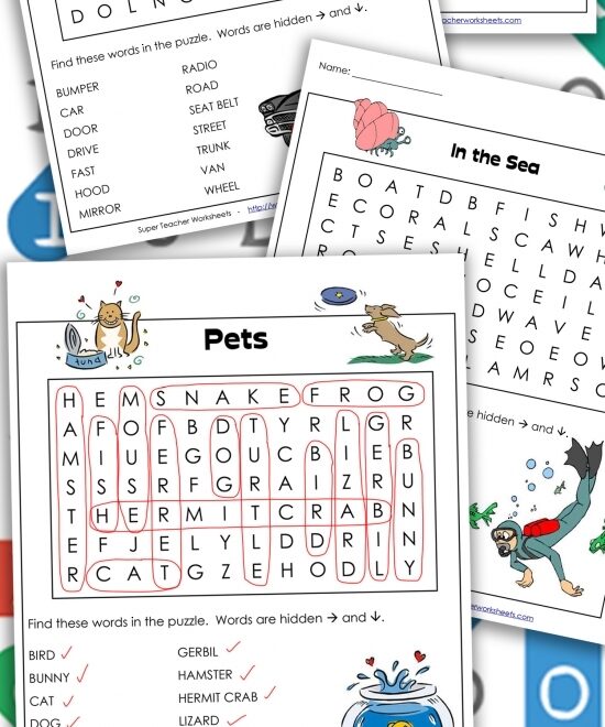 Printable Word Search Puzzles