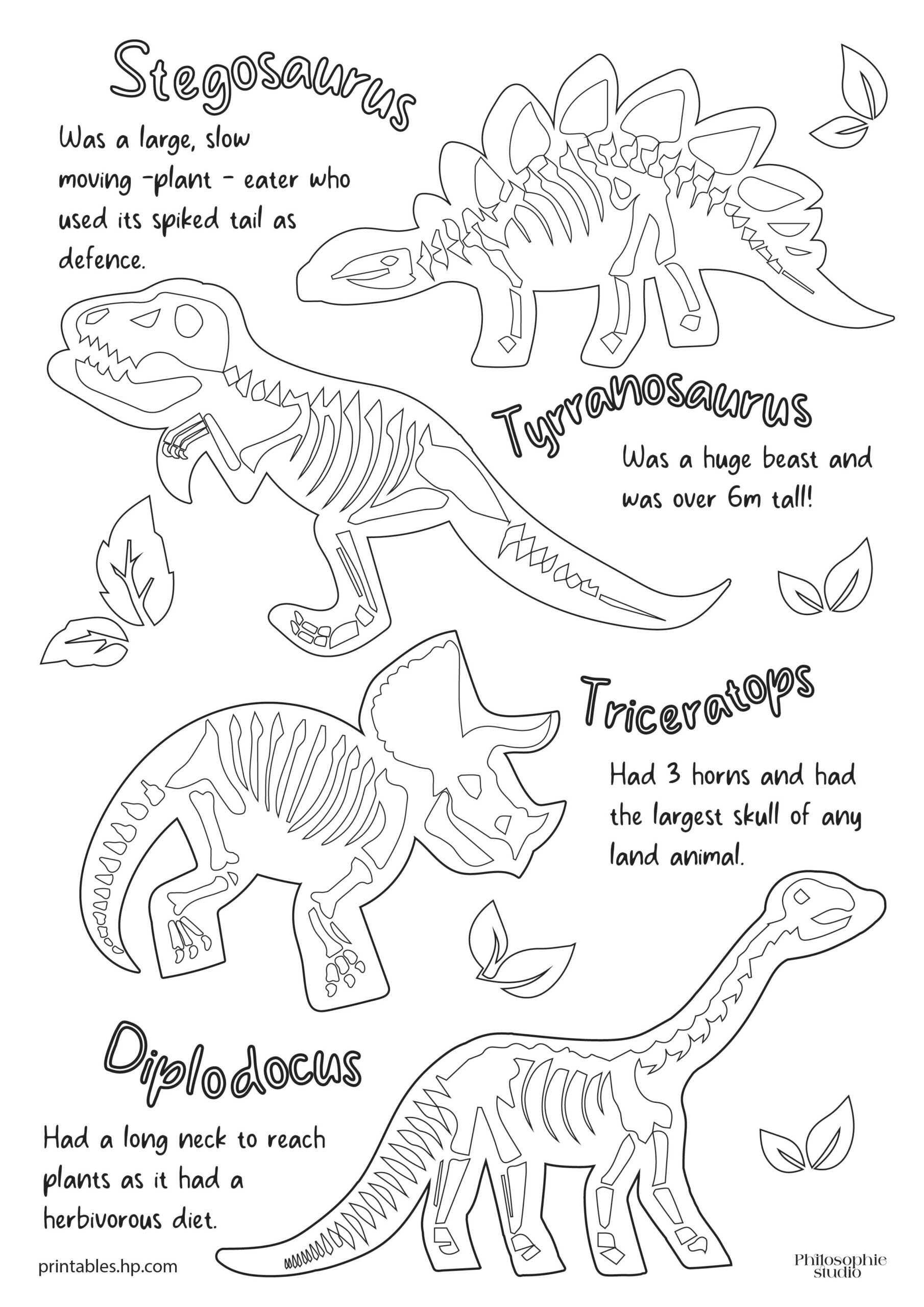 coloring pages for dinosaurs printable