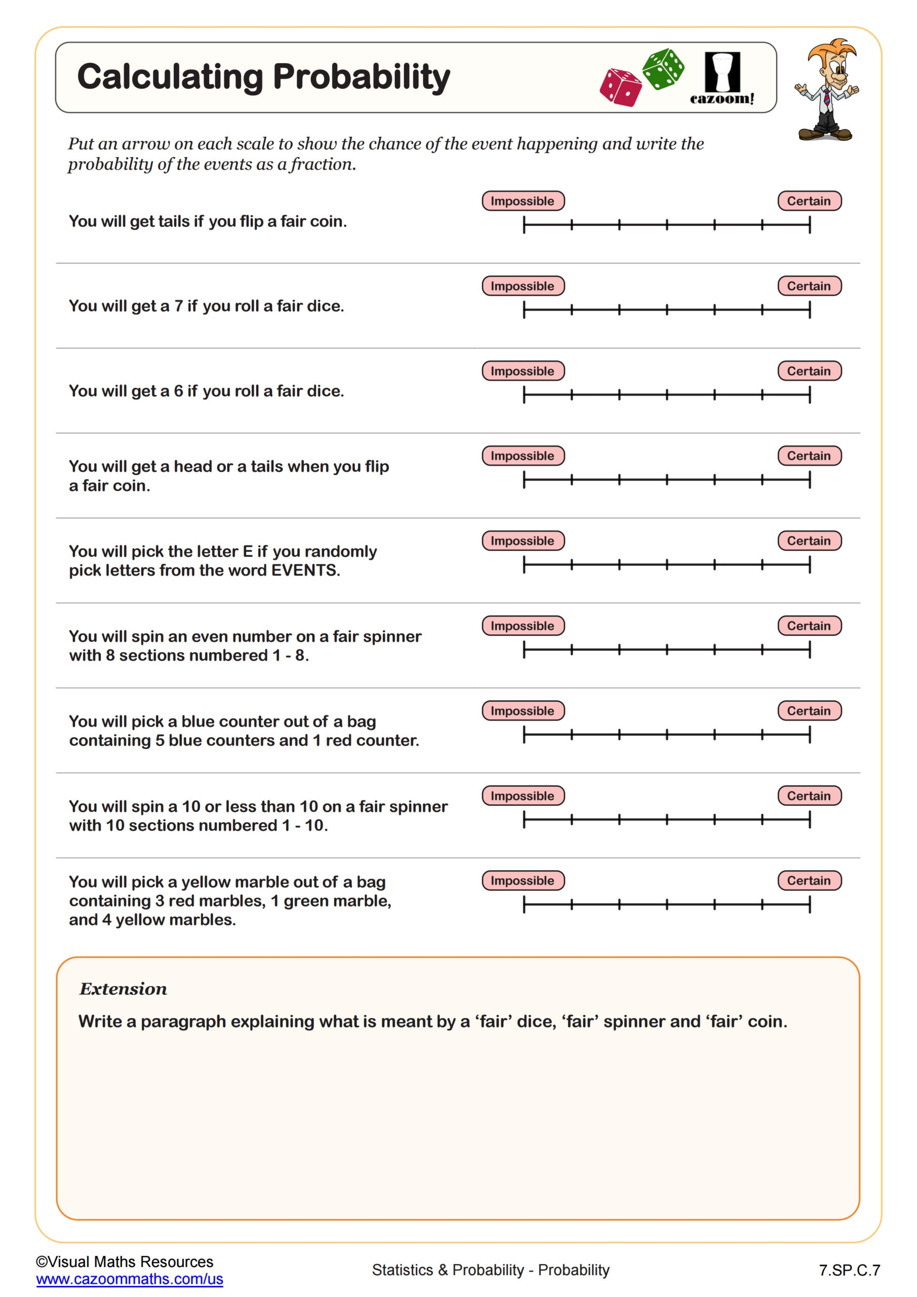 simple events worksheet 7th grade simple events worksheet 7th grade