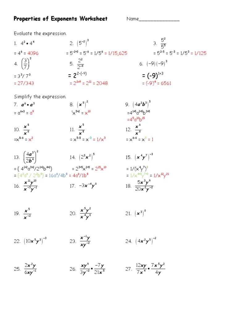 Properties Of Exponents Worksheet 4 A 2 B 1 x Y PDF Worksheets Library Properties Of Exponents Worksheet 4 A 2 B 1 x Y PDF Worksheets Library