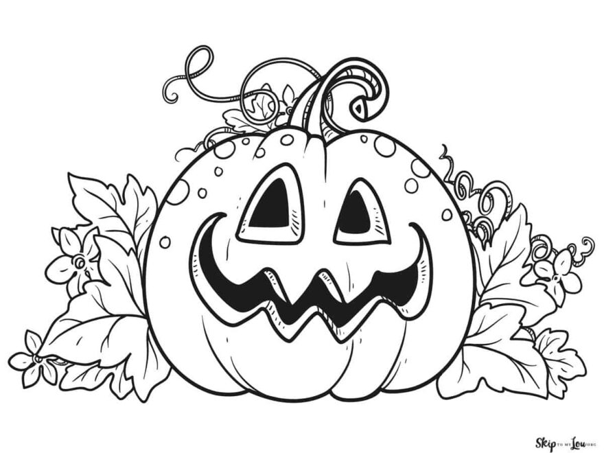 Pumpkin Coloring Pages Skip To My Lou