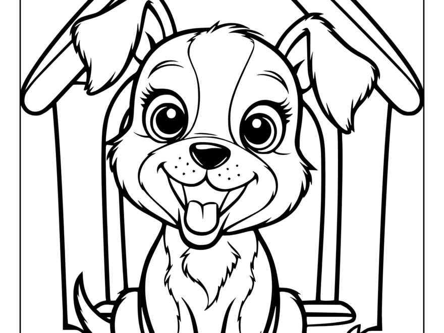 Puppy Coloring Pages 25 Free Printable PDF