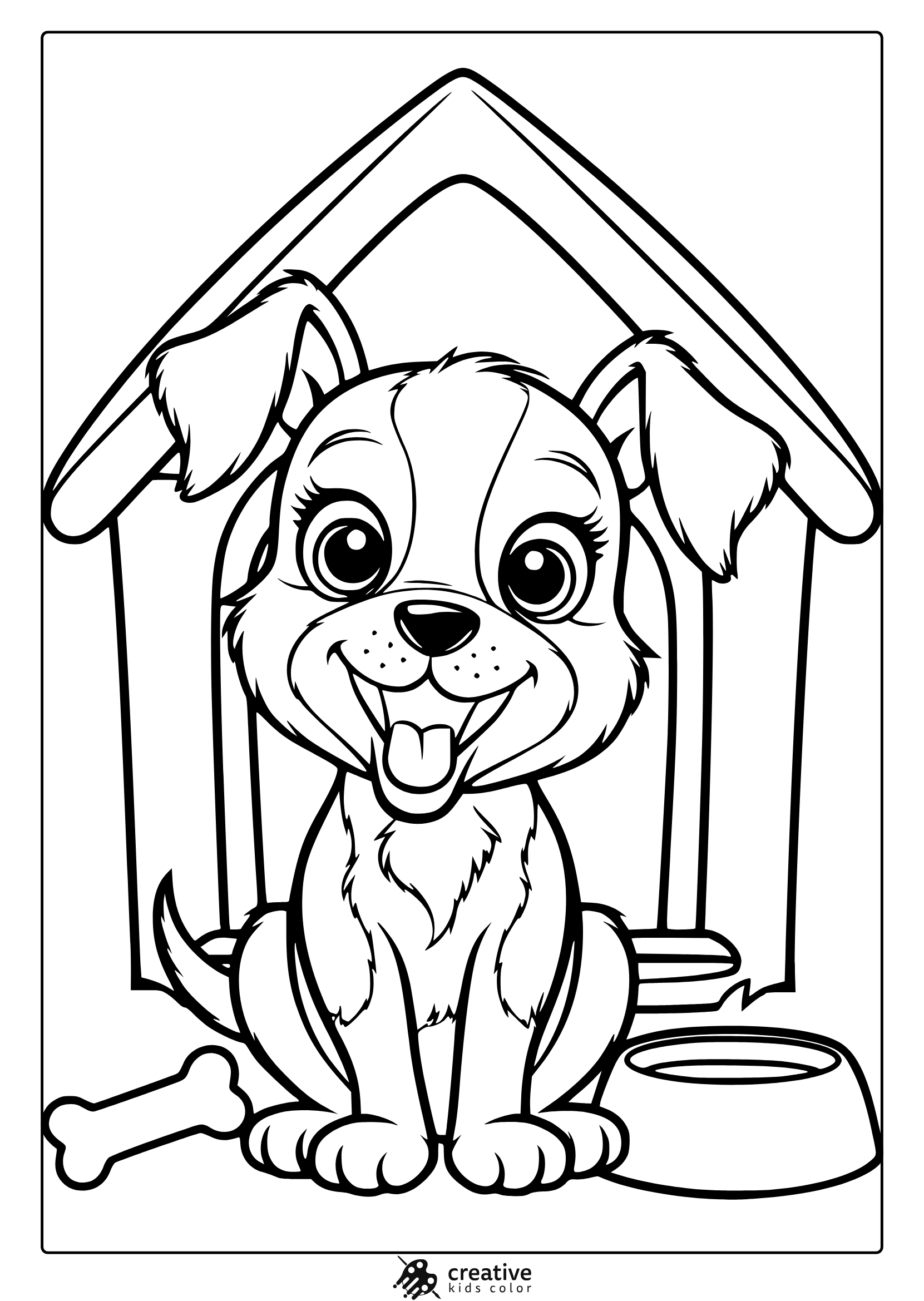 free printable dog coloring pages