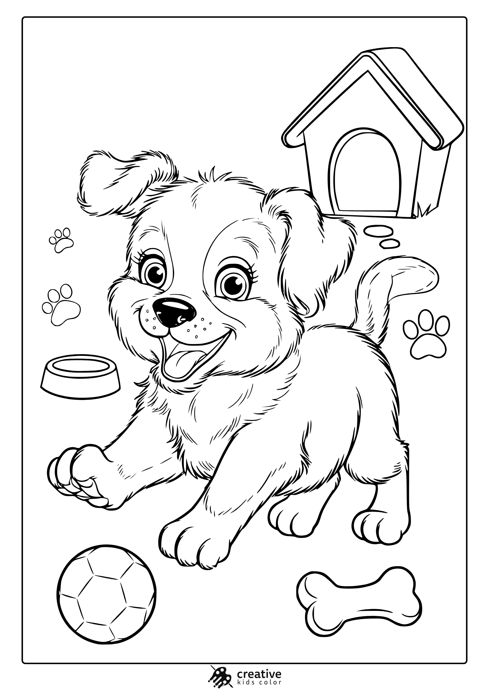 Puppy Coloring Pages 25 Free Printable PDF Puppy Coloring Pages 25 Free Printable PDF