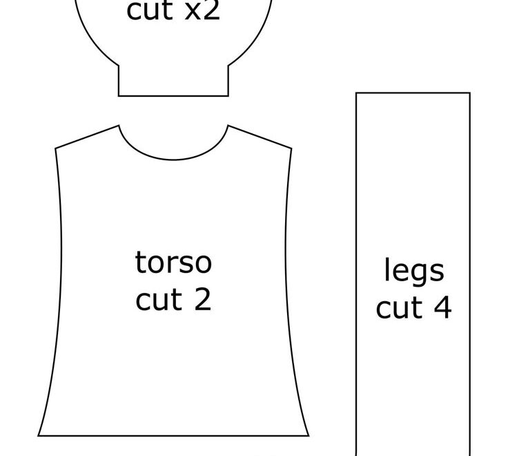 Rag Doll Sewing Pattern 10 Free PDF Printables Printablee