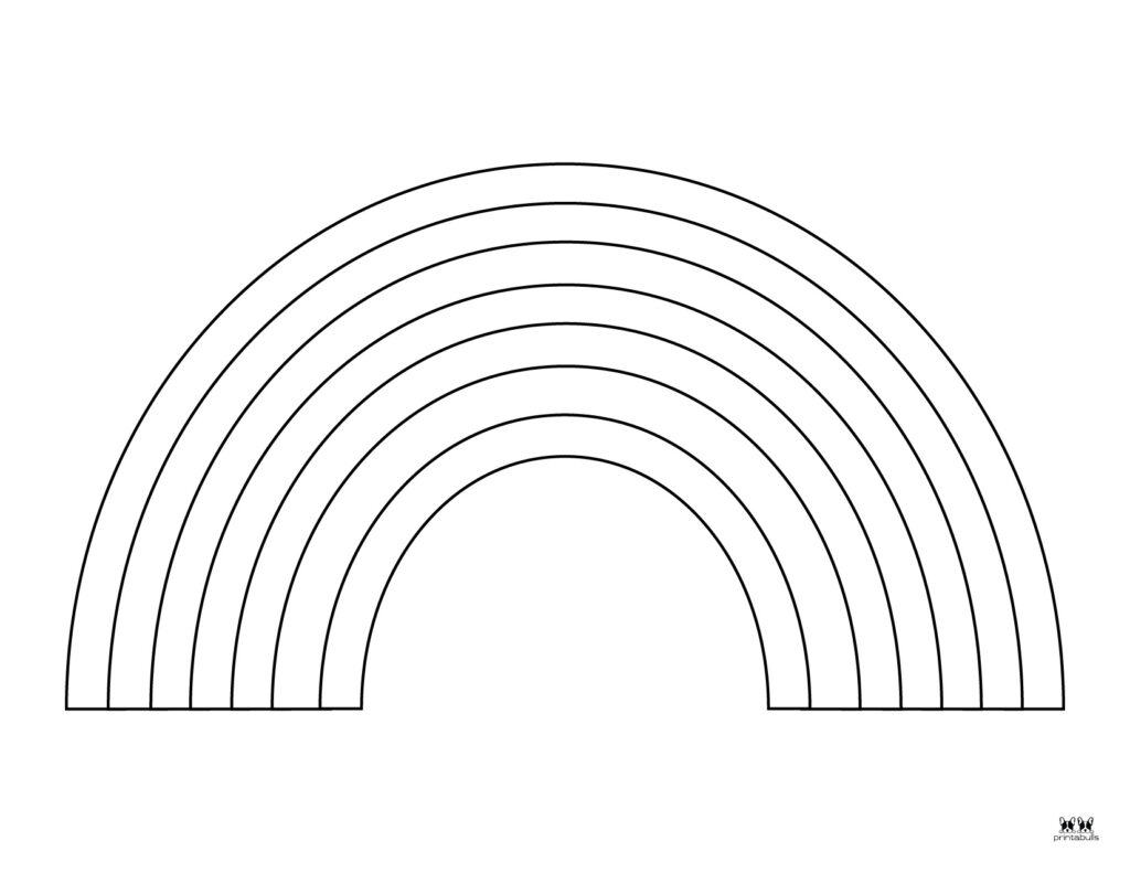 Rainbow Coloring Pages 50 FREE Printable Pages Printabulls