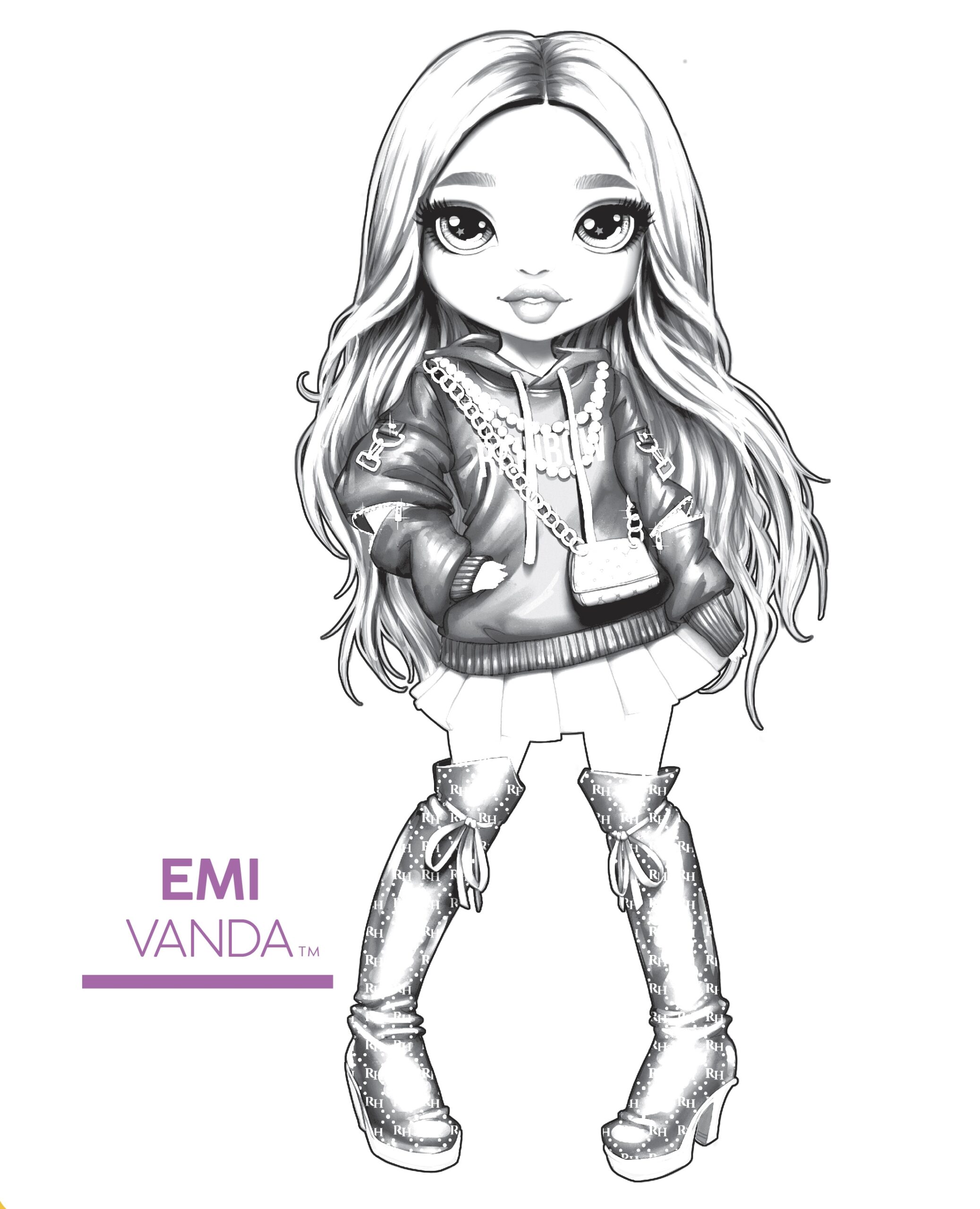 Rainbow High Coloring Pages YouLoveIt Rainbow High Coloring Pages YouLoveIt