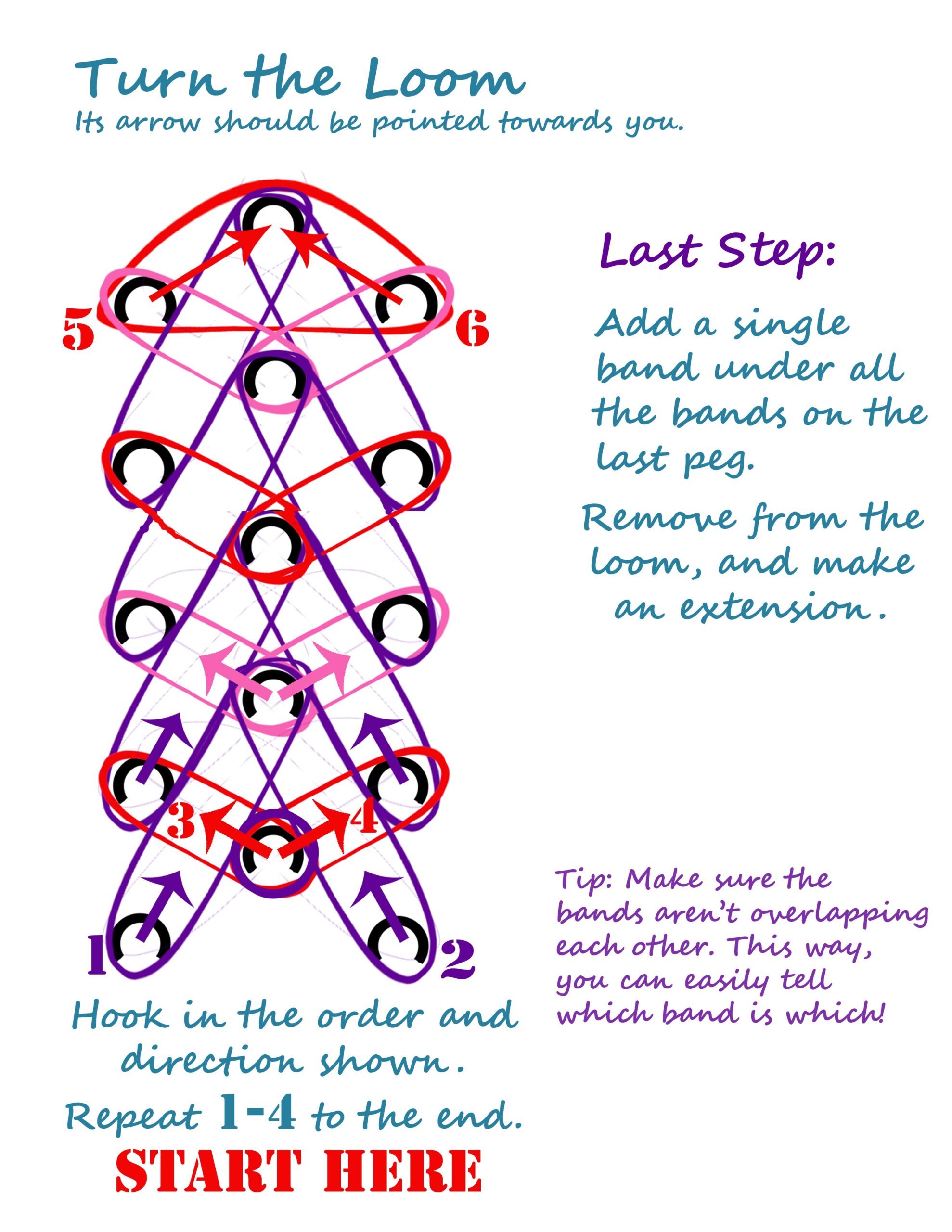 Rainbow Loom Instructions Printable Printable Party Favors