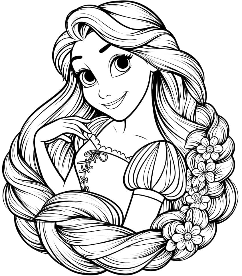 Rapunzel Tangled Coloring Pages 37 Free Sheets Rapunzel Tangled Coloring Pages 37 Free Sheets