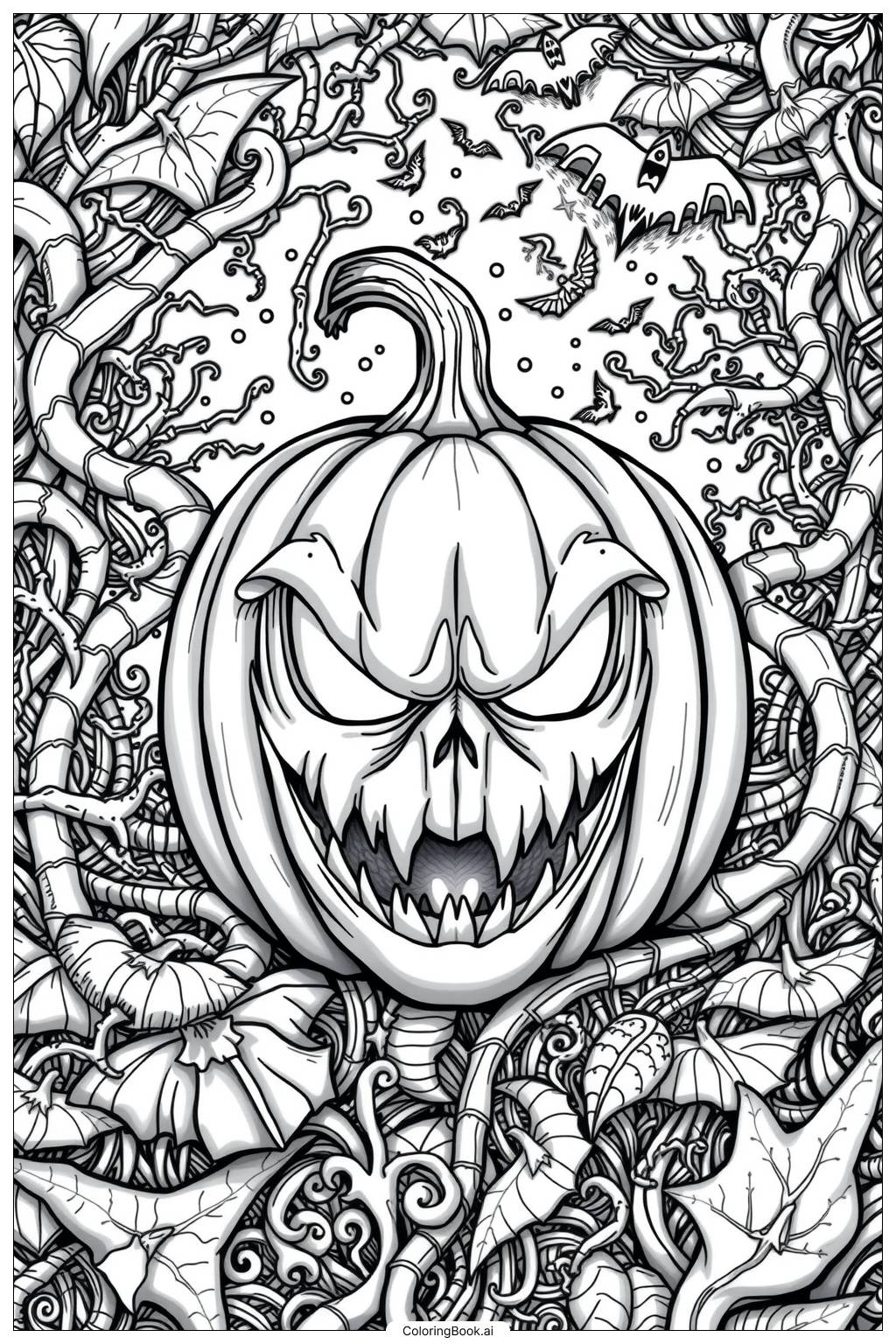 creepy halloween coloring pages