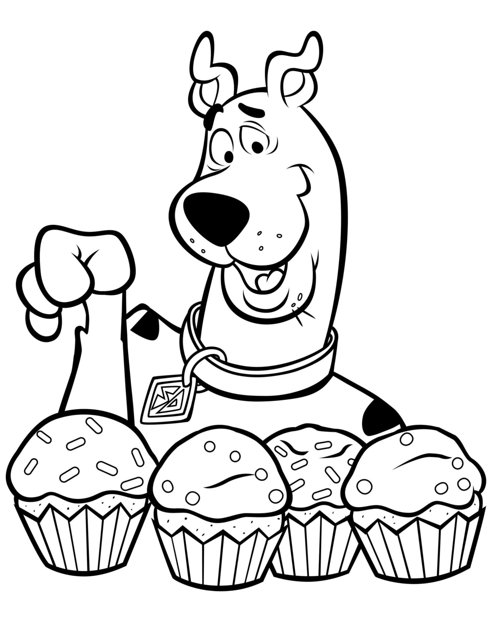 scooby doo printables coloring pages