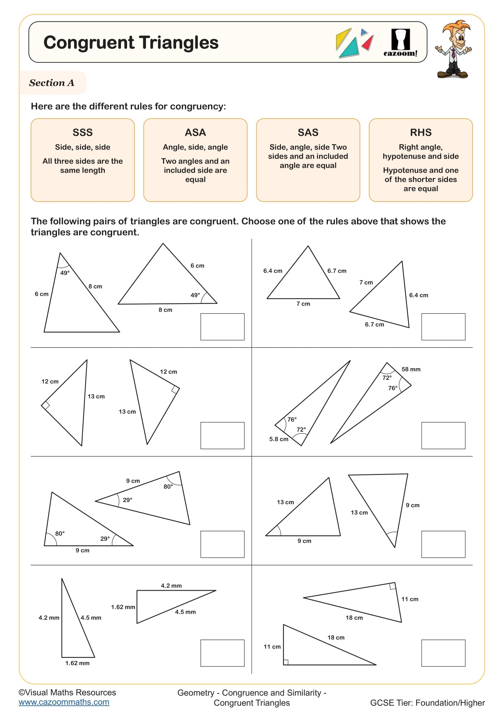 Similar Shapes Worksheets Printable PDF Congruence And Similarity Worksheets Similar Shapes Worksheets Printable PDF Congruence And Similarity Worksheets