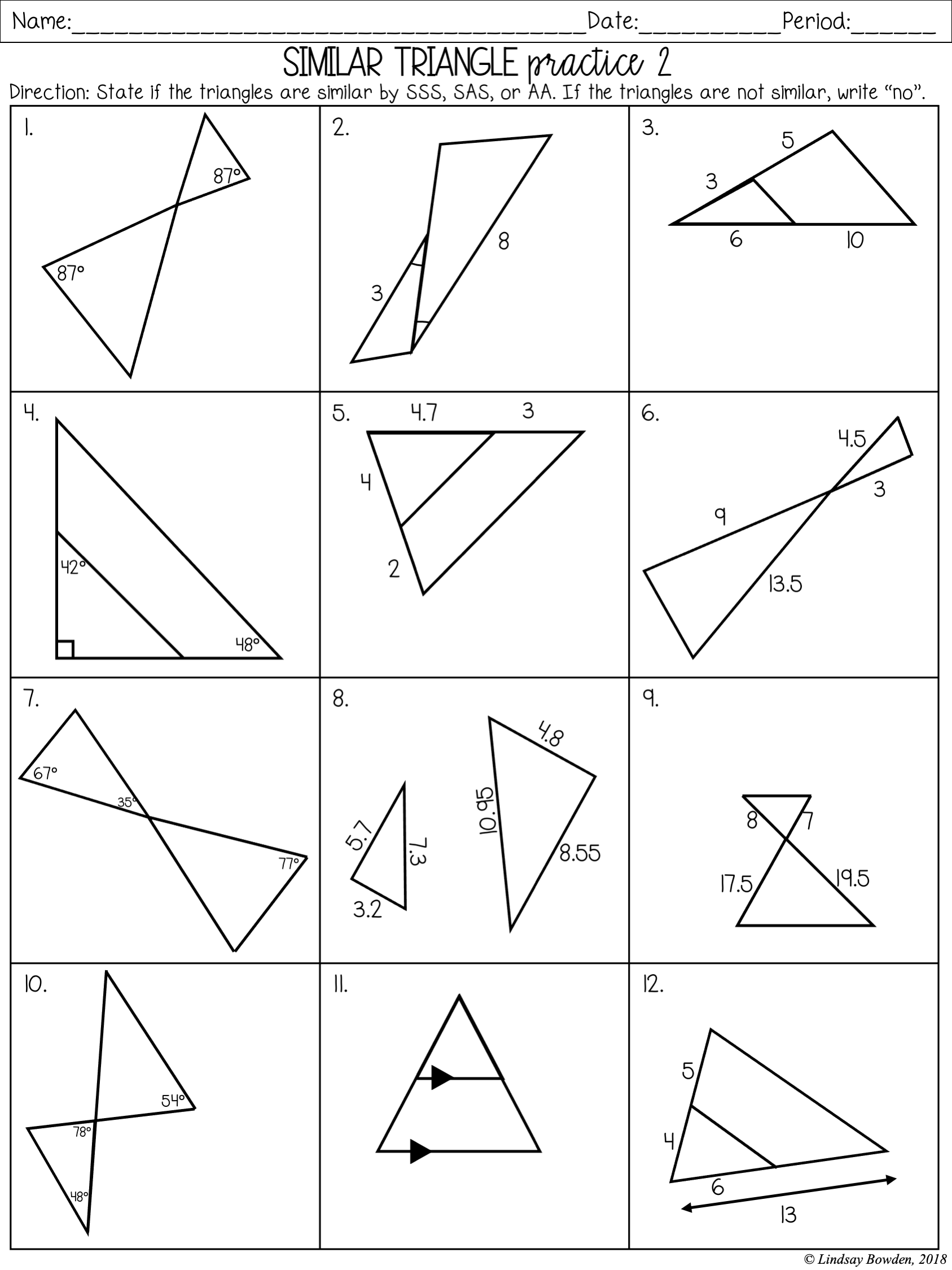 Similar Triangles Notes And Worksheets Lindsay Bowden Worksheets Library Similar Triangles Notes And Worksheets Lindsay Bowden Worksheets Library