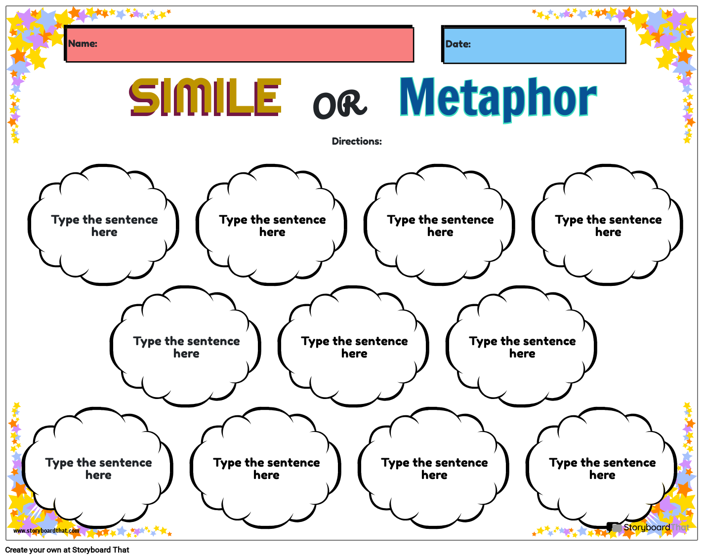 simile and metaphor worksheet simile and metaphor worksheet