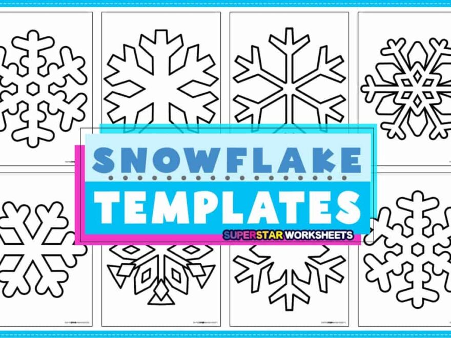 Snowflake Templates Free Printables Superstar Worksheets