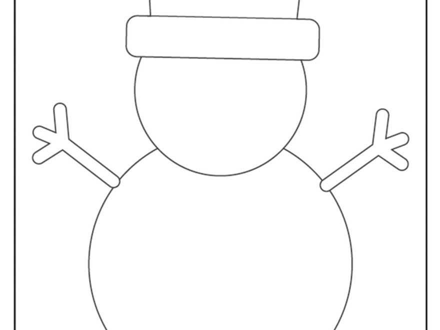 Snowman Template For Kids Crafts Kids Activities Blog