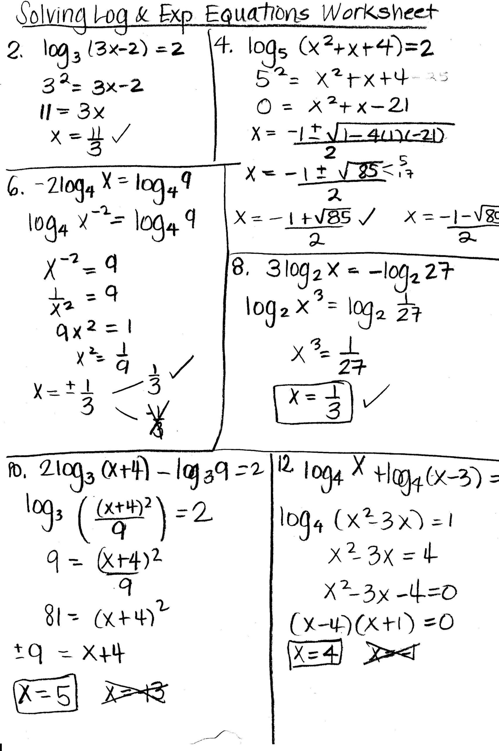 Solving Logarithmic Equations Worksheet Word Problem Worksheets Worksheets Library Solving Logarithmic Equations Worksheet Word Problem Worksheets Worksheets Library