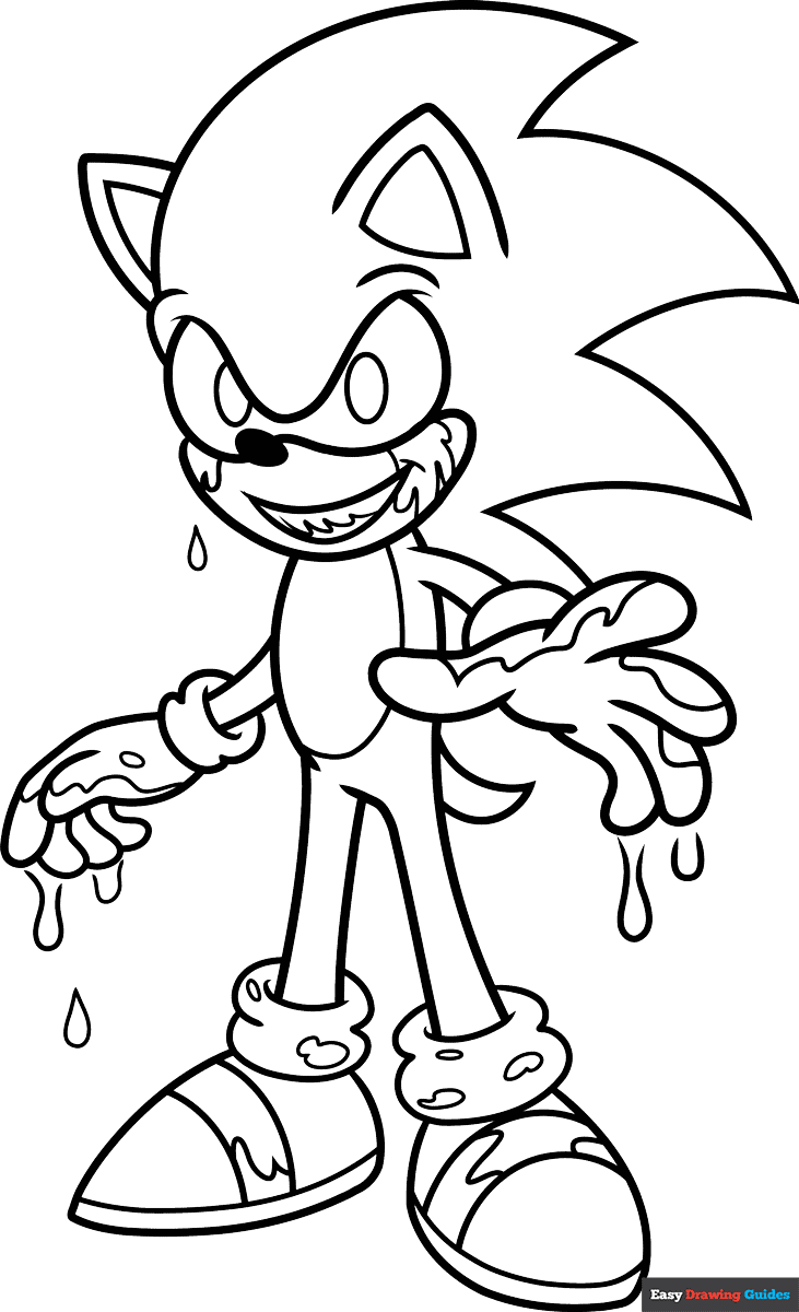 printable coloring pages sonic